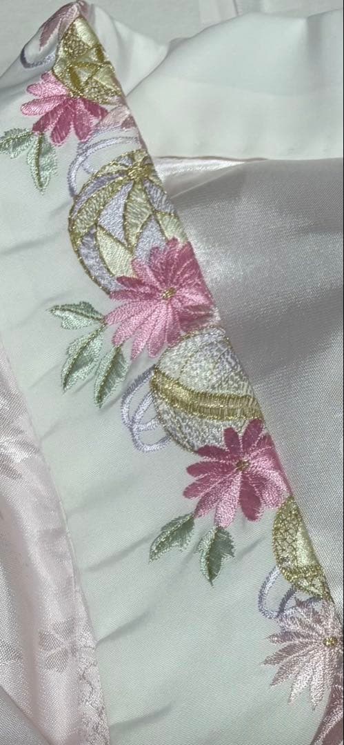 最安値！可愛い振袖 フルセットバック草履つき　花の模様 白地