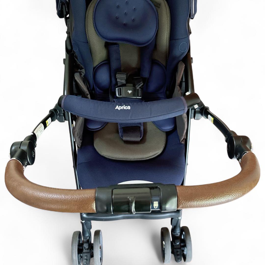 アップリカ ラクーナビッテクッション ベビーカー 限定モデル レザーハンドル