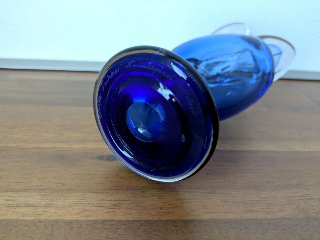 シエッポ　sieppo 脚付き　羽根あり　ヴィンテージ　ブルー　希少　バード