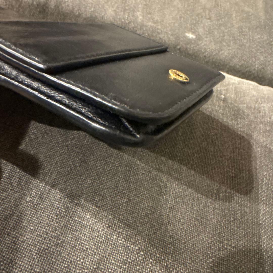 バレンシアガ　黒　二つ折り　財布　カード入れ　札入れ　