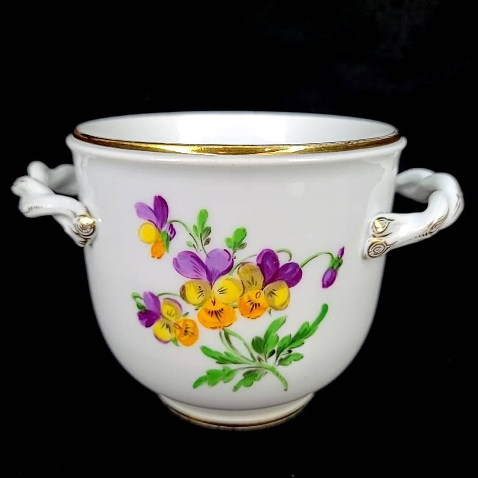 ☆良品☆マイセン　ベーシックフラワー　一つ花　キャッシュポット　植木鉢