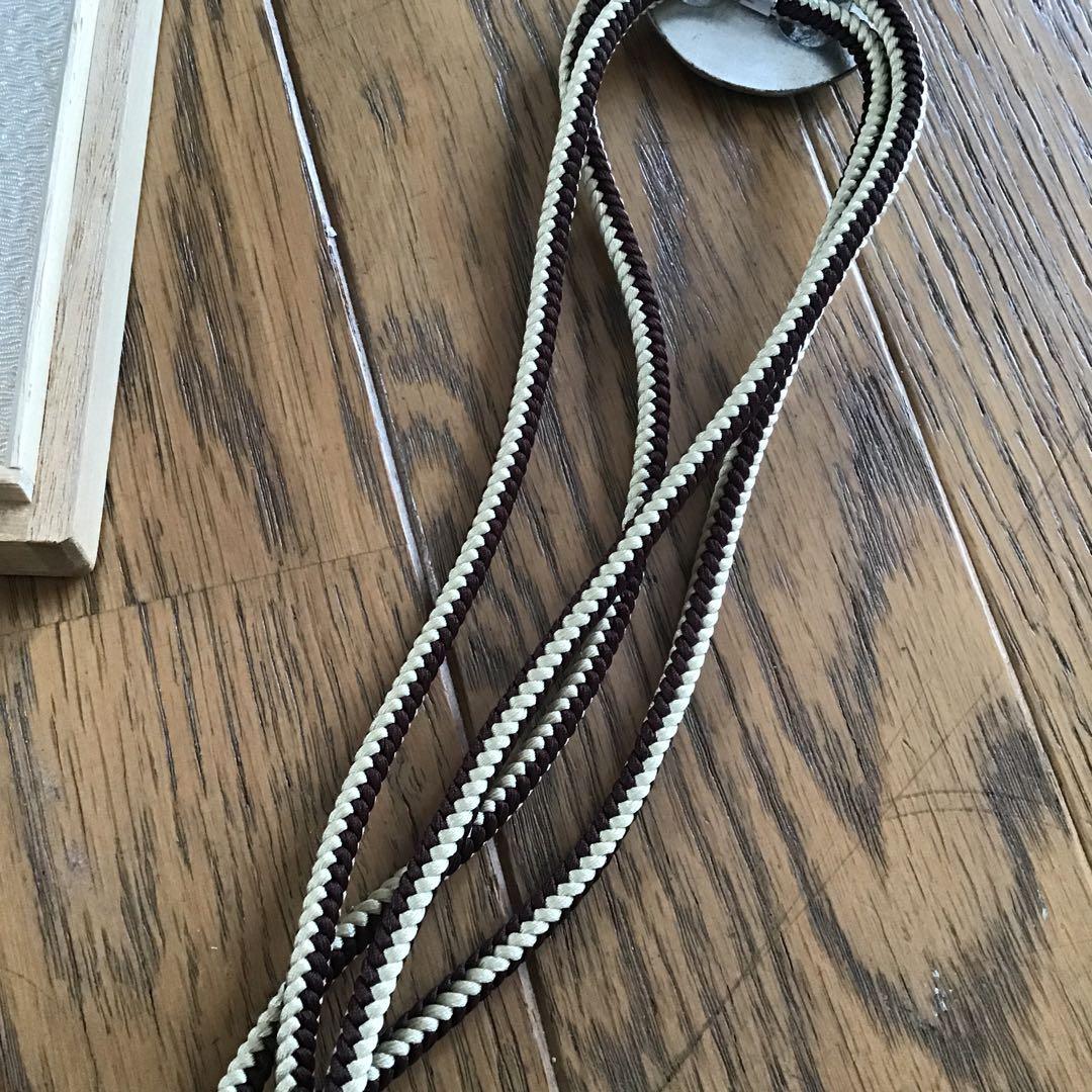 彫金作家川村秀秋　うさぎのループタイ