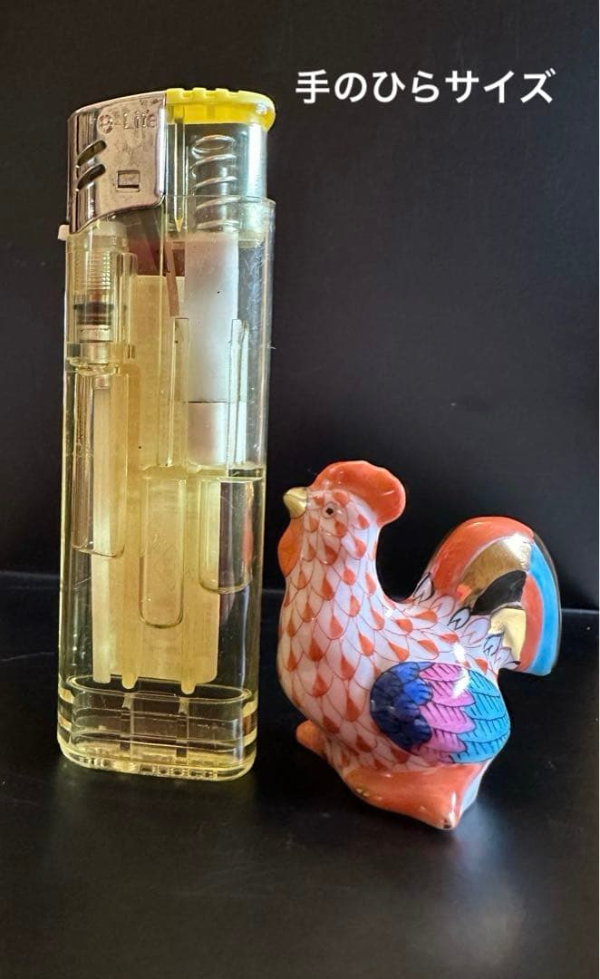 ヘレンド HEREND フィギュリン 鶏 とり 干支 酉 4㎝ 手のひらサイズ