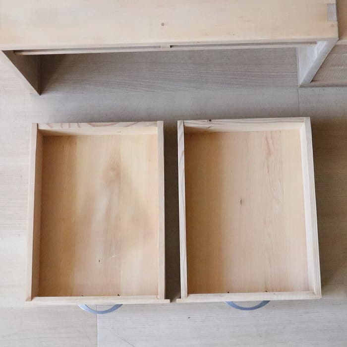 アンティーク 引き出し5杯 メープル材 文机 古家具 無垢材 カエデ