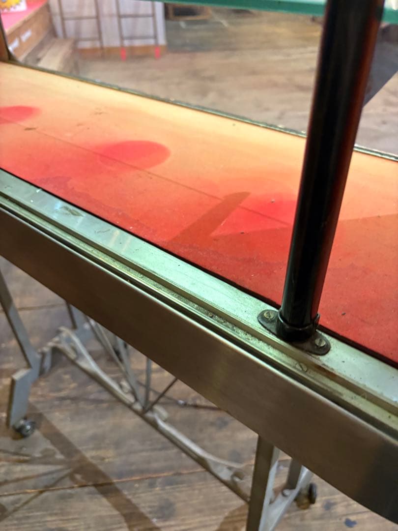 レトロスタイル ステンレスショーケース