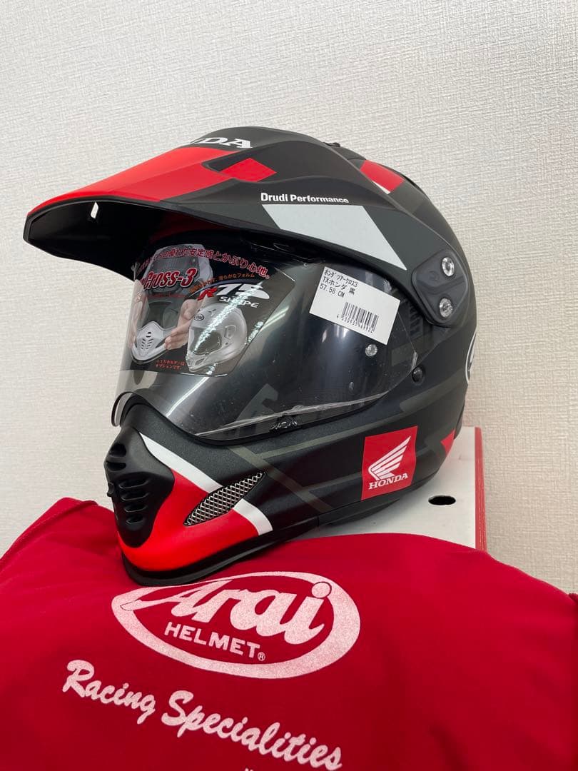 新品ARAI×HONDA TOUR CROSS 3　黒　Mサイズ