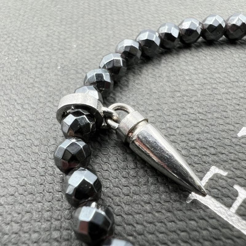 E-NO’s ブレスレット ヘマタイト ファング K18 WG