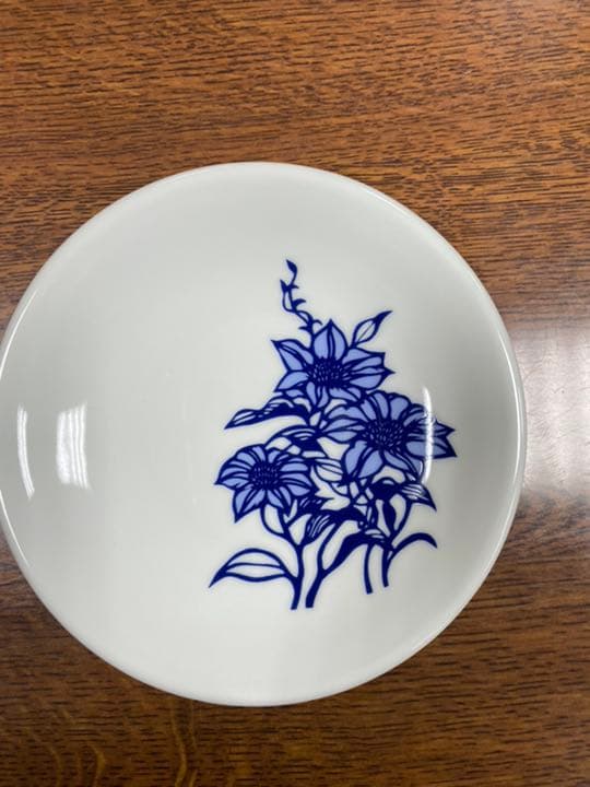 切り絵作家久保修出石焼き絵皿5皿セット
