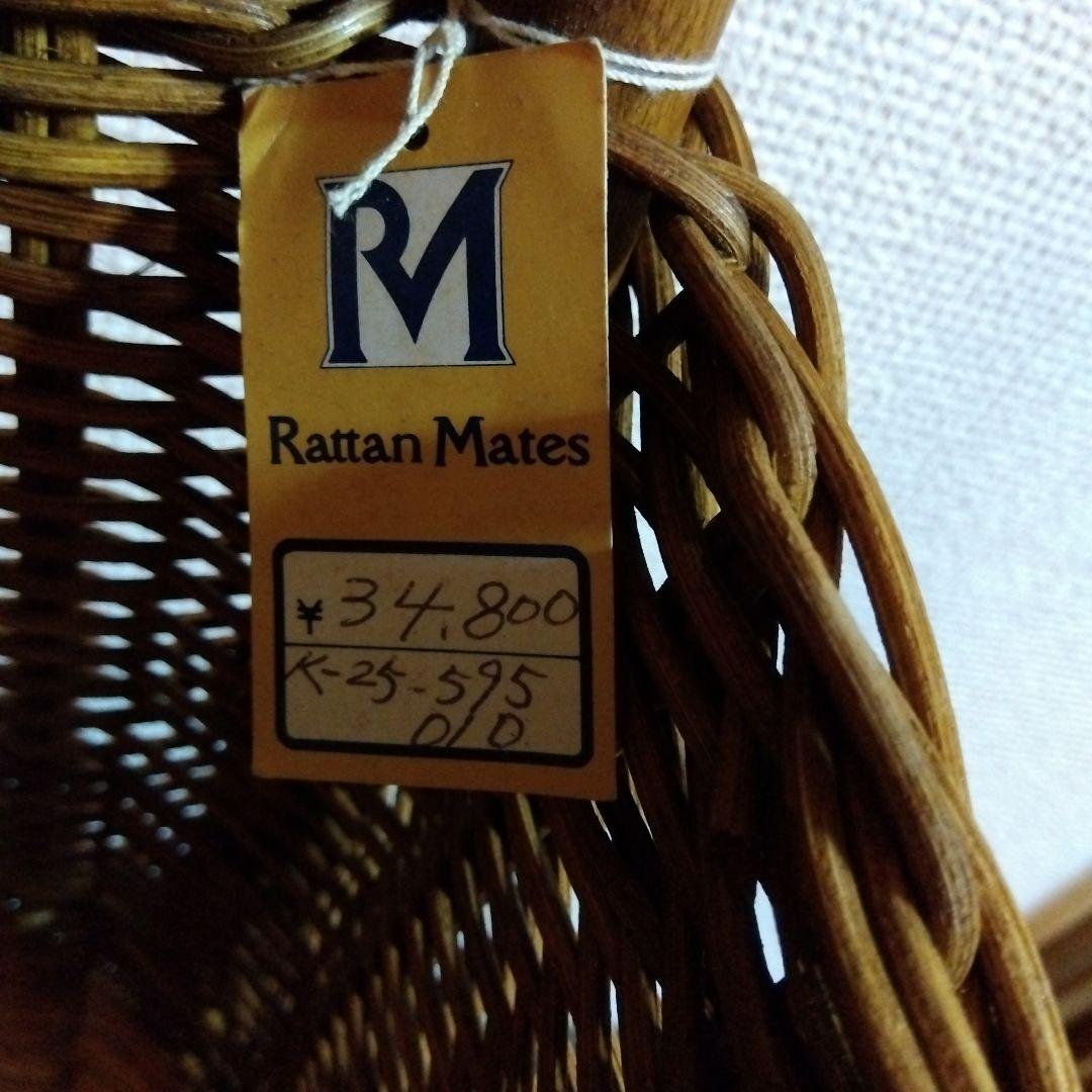 ラタン（籐）のショッピングカート【新品未使用】