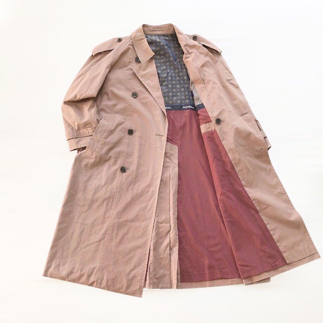 【良品】イヴサンローラン ヴィンテージ トレンチコート ベルト 日本製 S