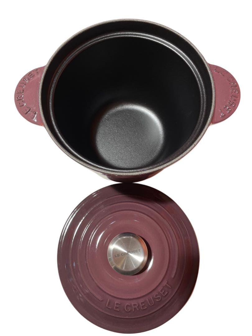 【新品未使用】ル・クルーゼ ココット エブリィ 18 限定色フィグ シルバーノブ