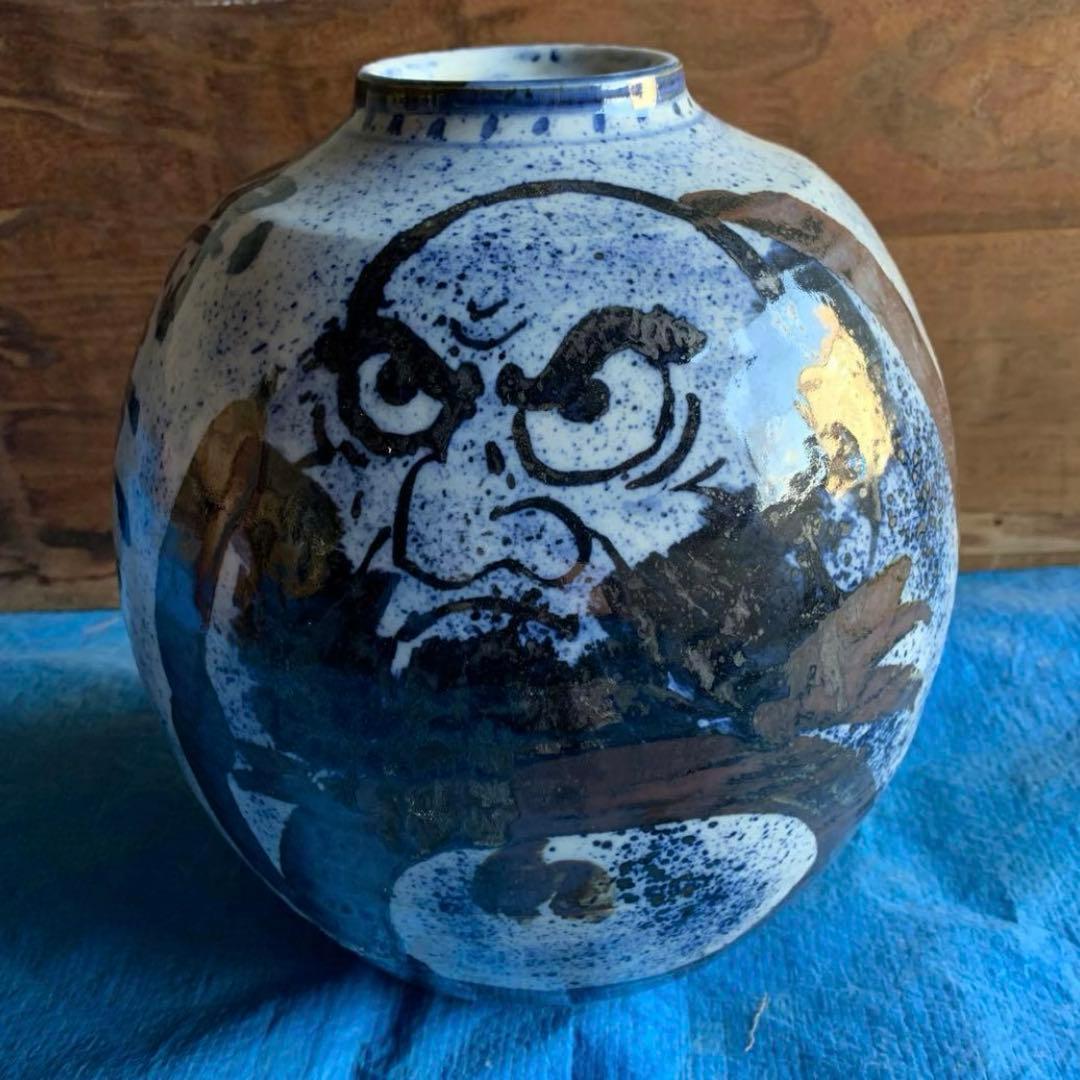 骨董品　花瓶　二代古青　内福の器