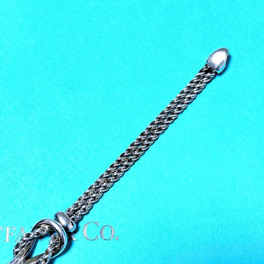 【美品】19.5cm ティファニー ダブルロープ ブレスレット シルバー925
