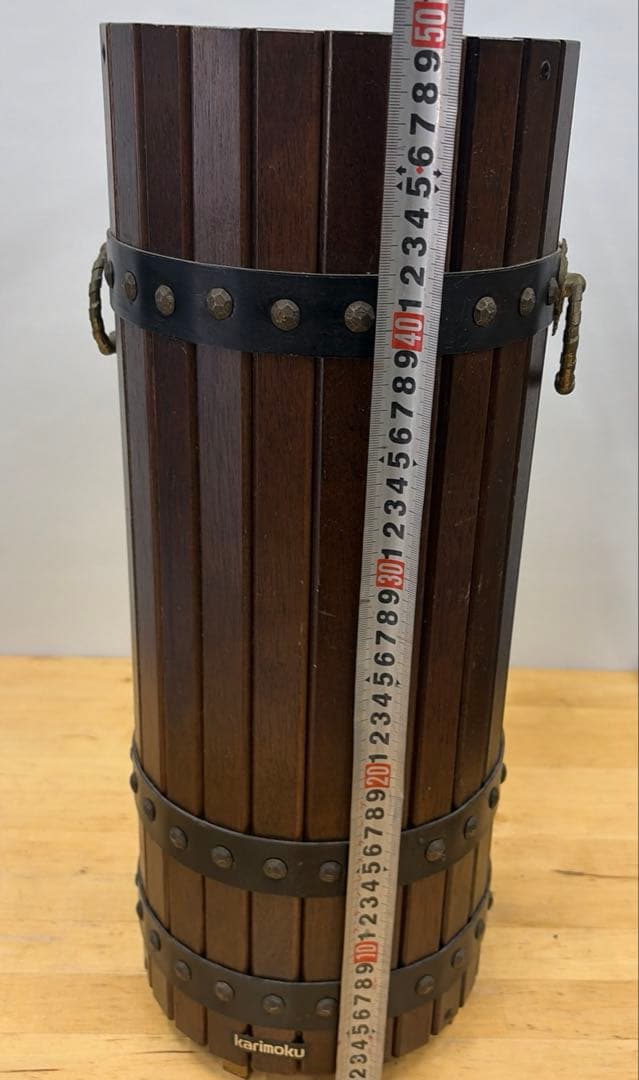 Karimoku カリモク 木製傘立て ダークブラウン