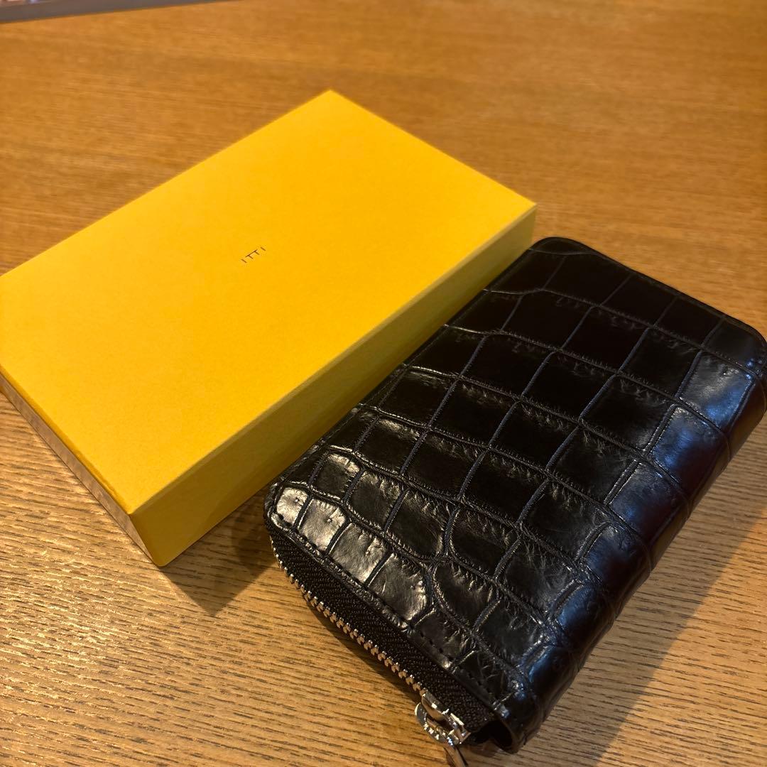 ★美品★ITTI イッチ CRISTY SMART MID WLT CROCO