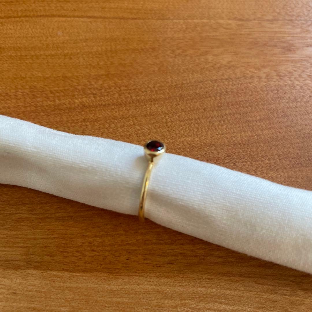 sowi ガーネットリング　6-7号　10K