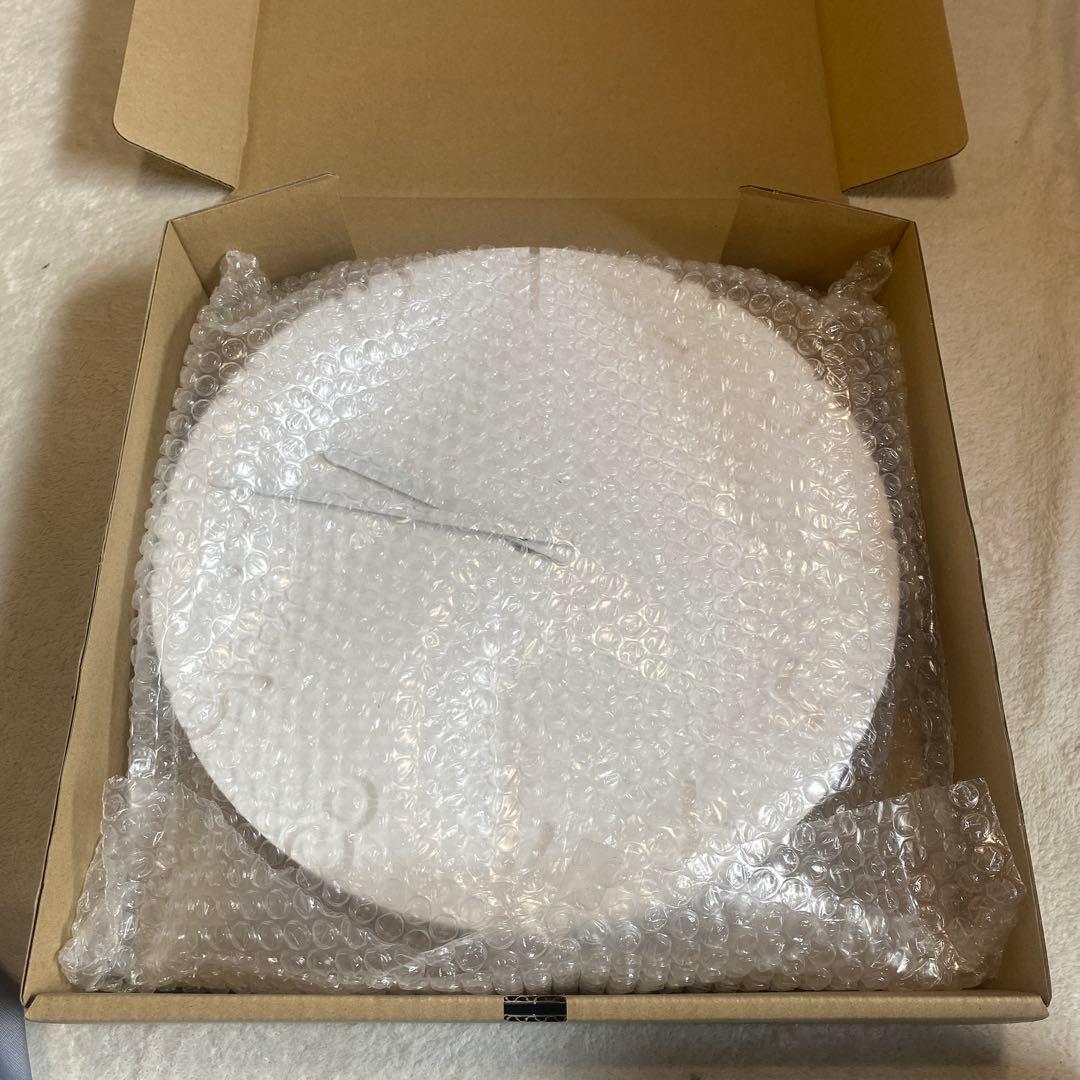 新品未使用　レムノス　壁掛け時計　白