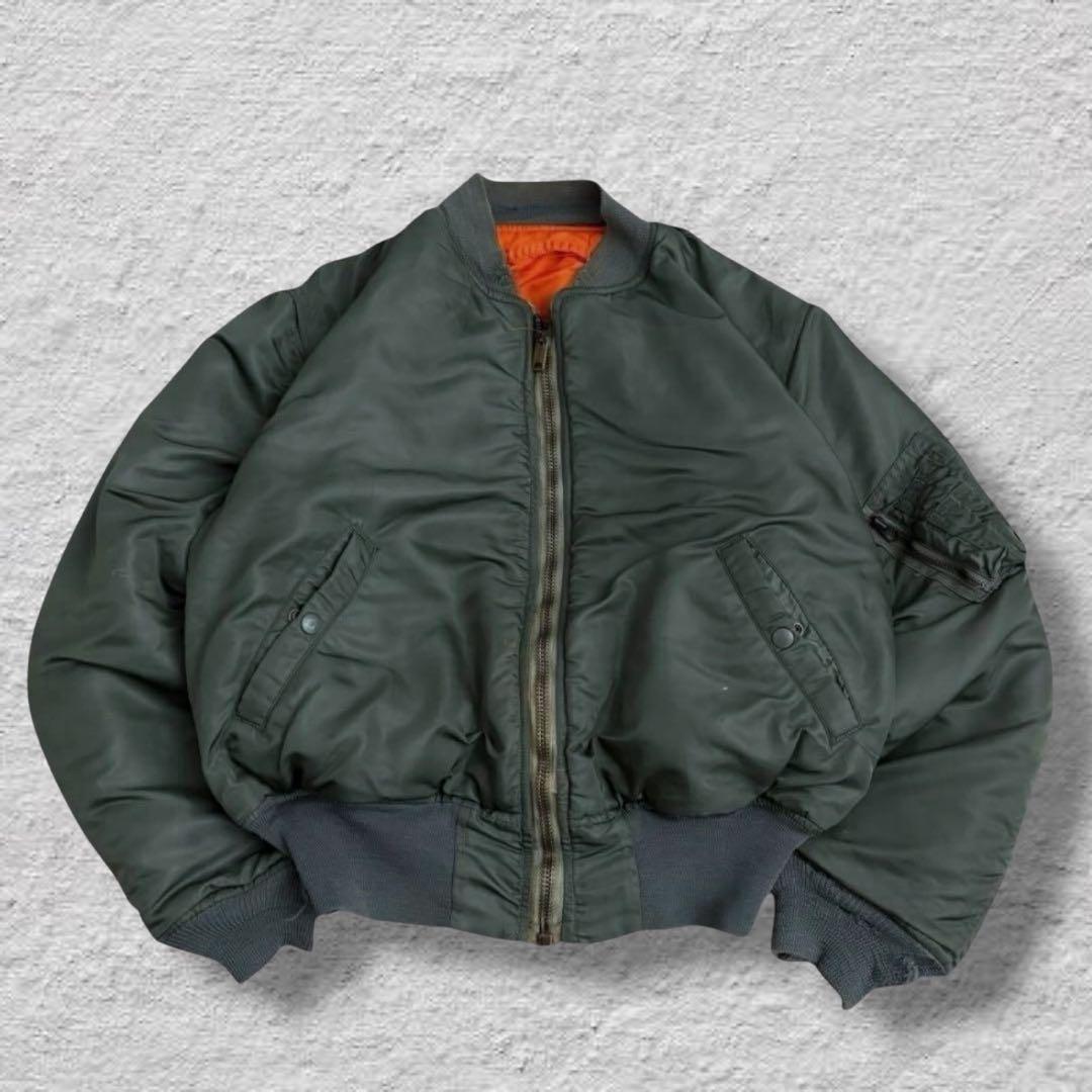 リョウアルファ米軍実物USA製60sMA-1フライトジャケットdタイプ