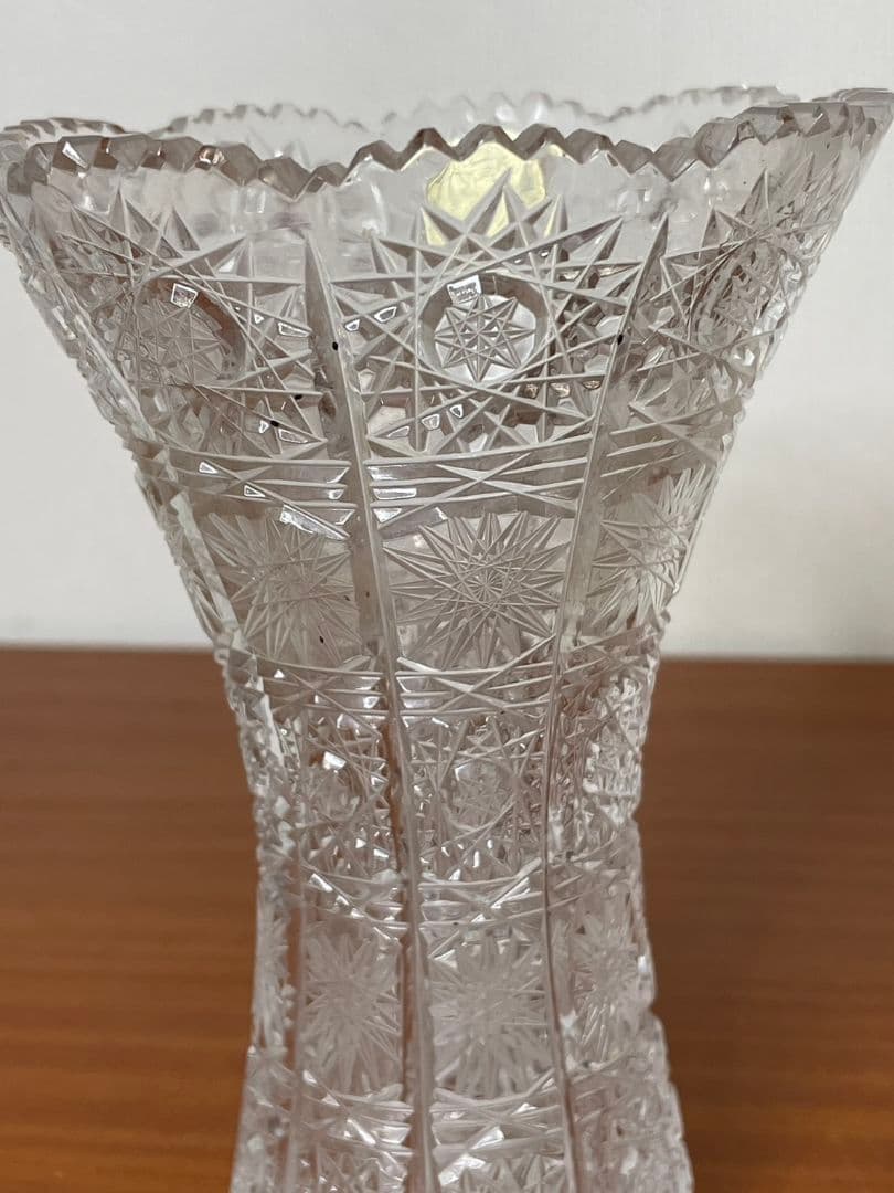 松20 ボヘミア　クリスタル　ガラス　花瓶