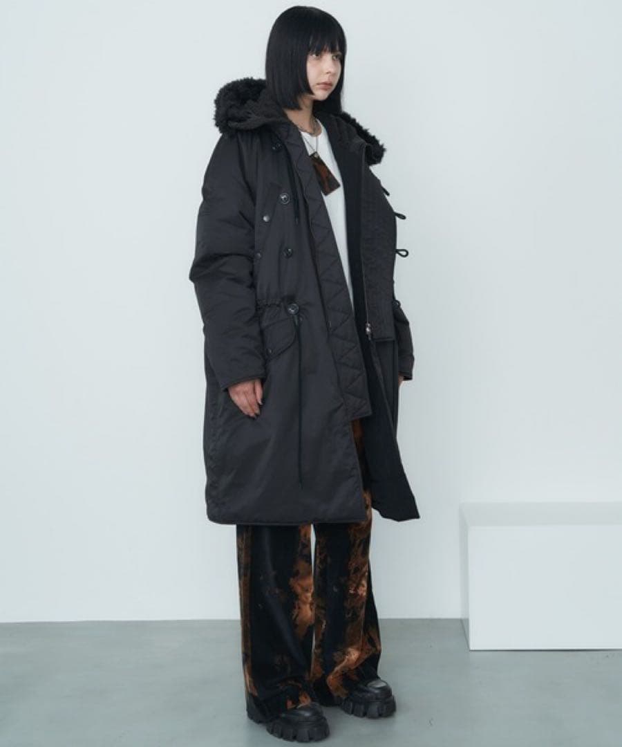 AIVER N-3フライトコート ブラックSサイズ