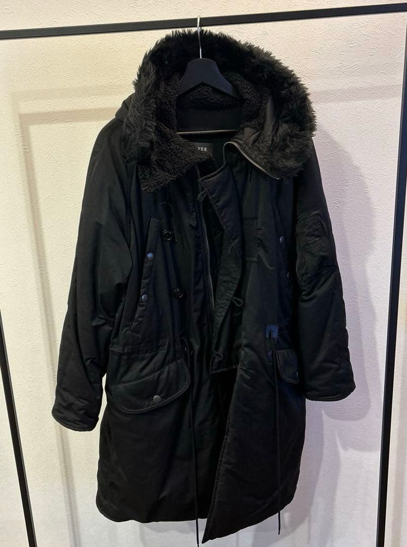 AIVER N-3フライトコート ブラックSサイズ