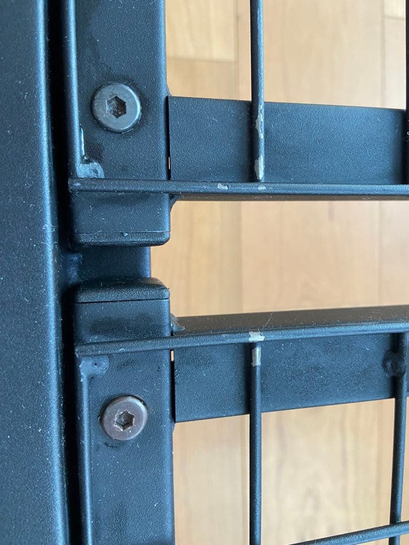 ダブルベッドフレーム スチール 木製ヘッドボード