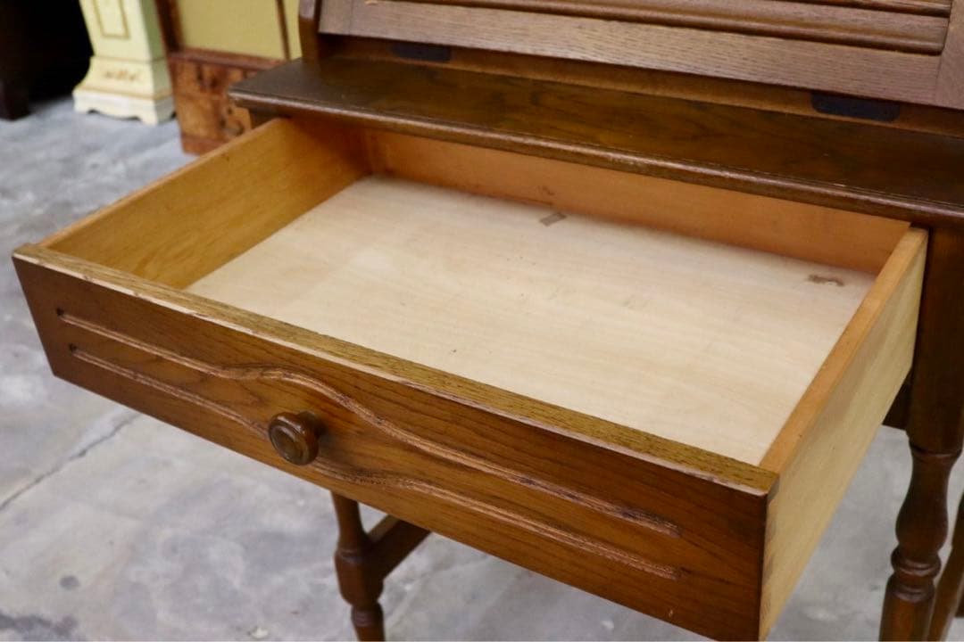 GMIS131○昭和レトロ アンティーク ライティングビューロー ライティングデ