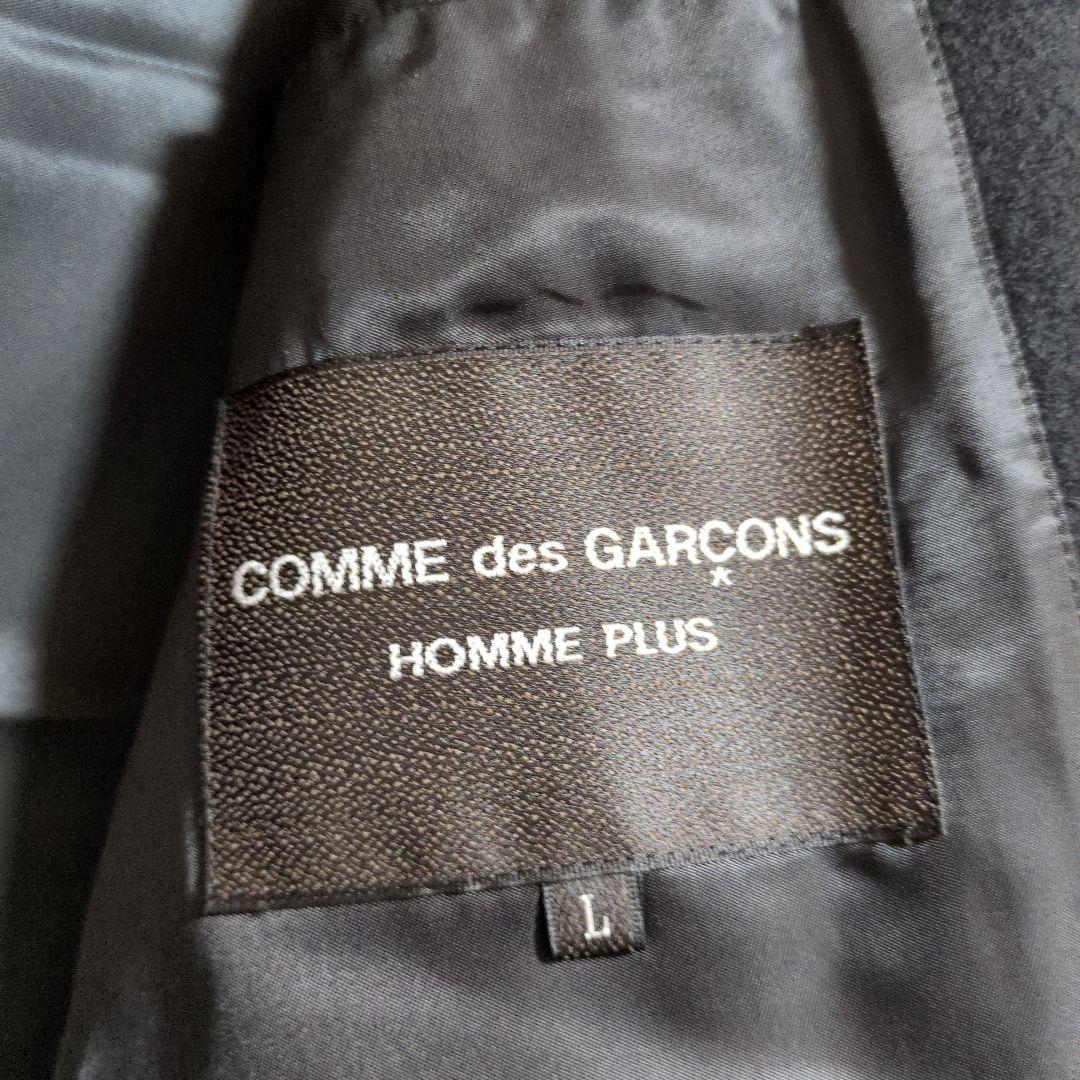 コムデギャルソンオムプリュス　ロングコート　AD2015　ダブル　黒　ねじれ　Ｌ