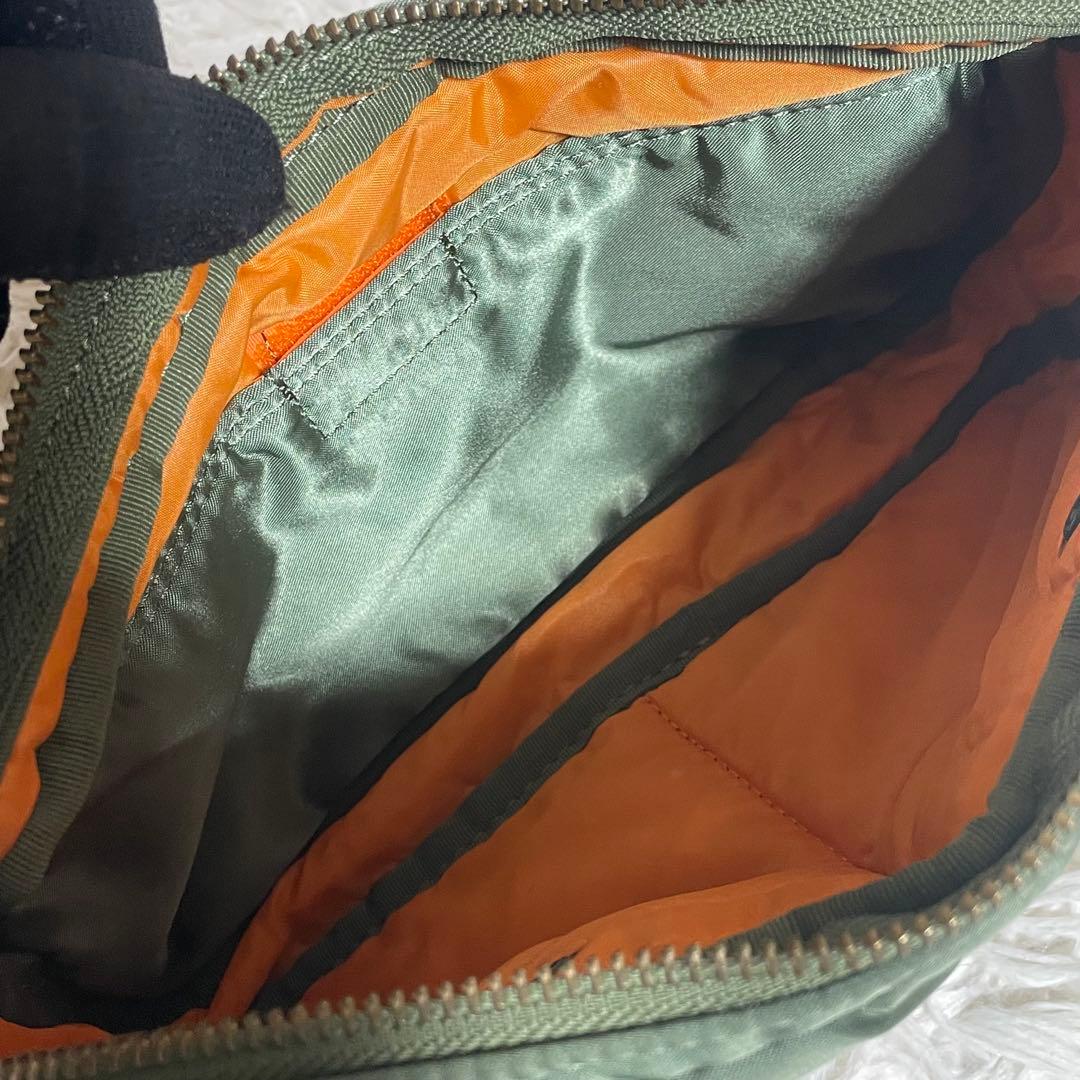 【極美品】ポーター タンカー ボディバッグ ウエストポーチ セージグリーン