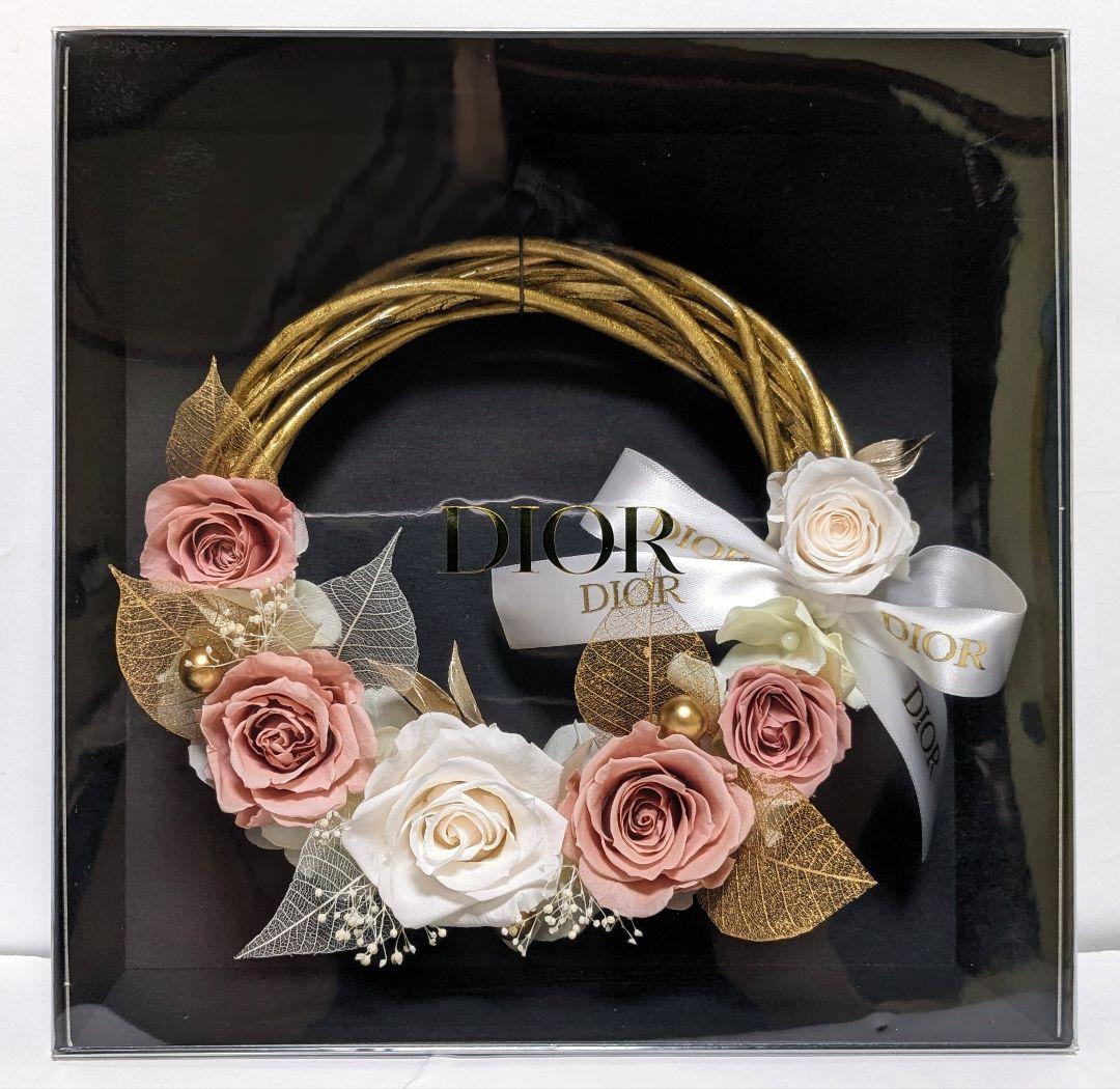 【非売品】ディオール　DIOR　ブリザードフラワー　フラワーリース【新品未開封】