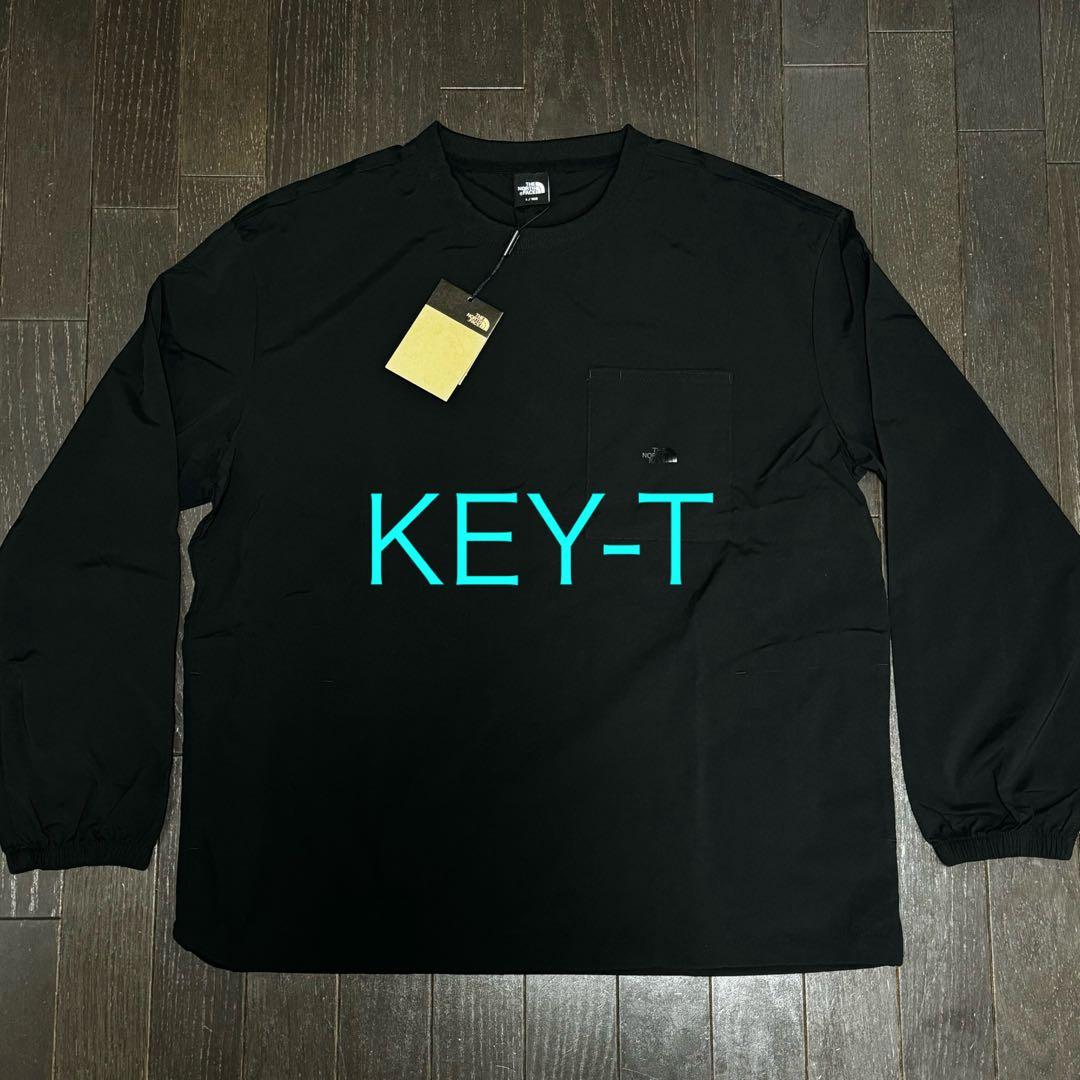 新品 THE NORTH FACE 切替ワンポイントクルーネックナイロントップス