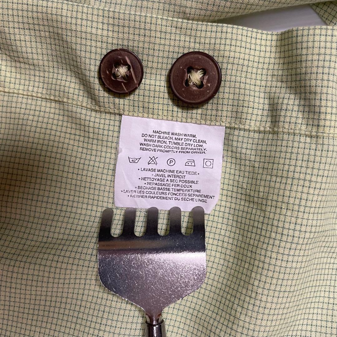 パタゴニア03年製 ライトグリーン フィッシングガイド長袖シャツM（JPN L）