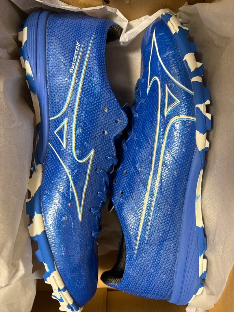 新品 26.0cm ミズノ アルファ プロ AS TF 青