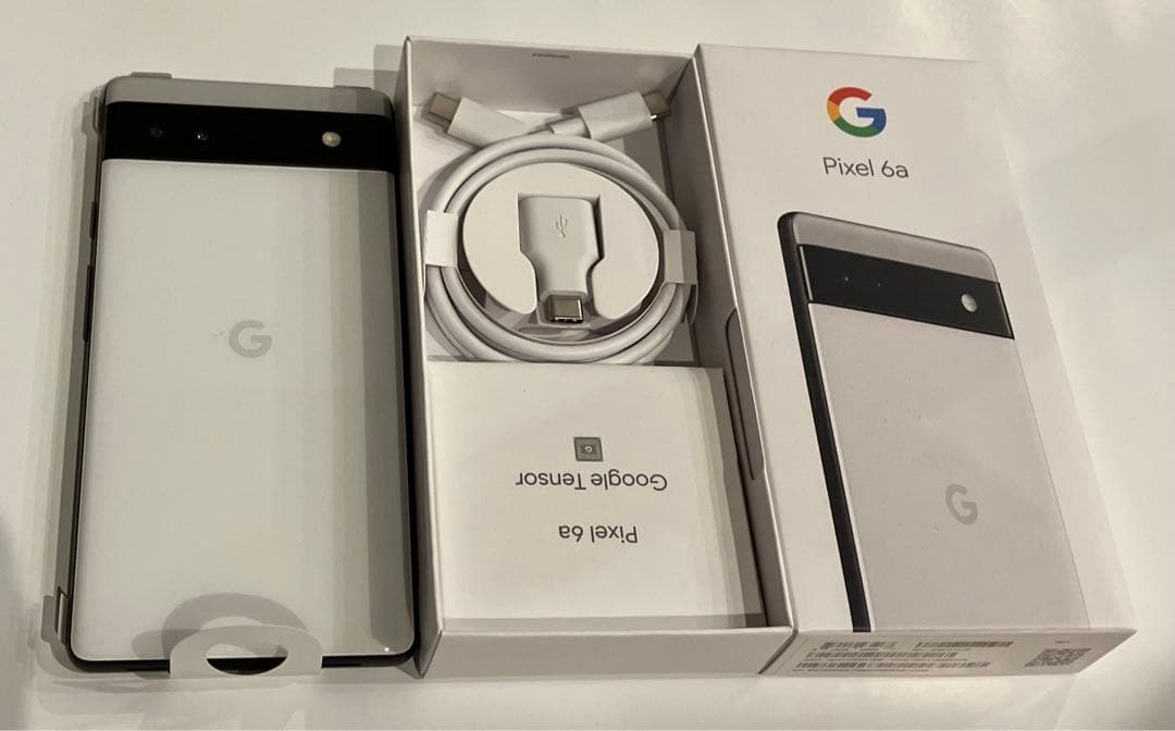 美品 Google pixel6a チョーク(白) 128GB GB17L