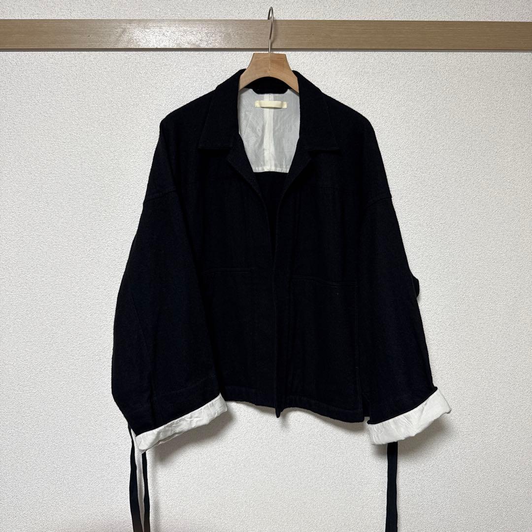 anei アーネイ　羽織ブルゾン　ハオリ　コットンウール　和装ブルゾン