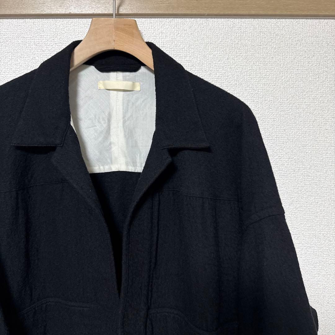 anei アーネイ　羽織ブルゾン　ハオリ　コットンウール　和装ブルゾン
