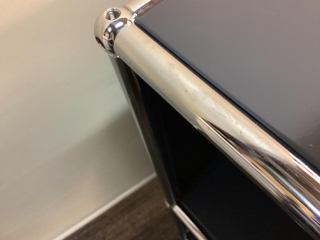 USMハラー ２段 オープンキャビネット シェルフ アントラサイト