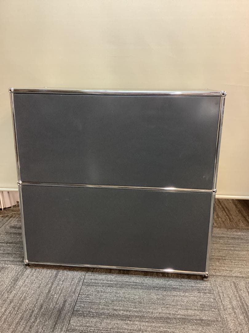 USMハラー ２段 オープンキャビネット シェルフ アントラサイト