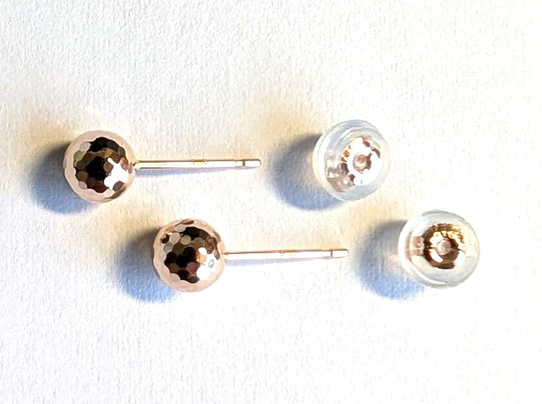 K18PG地金ピアス　新品未使用品