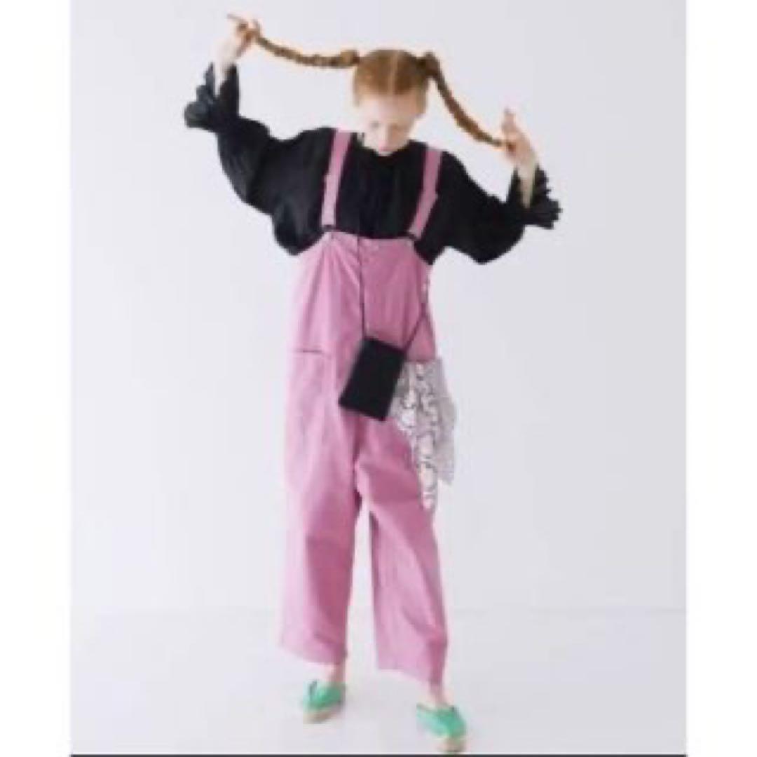 ネストローブ コットンツイルデッキサロペット