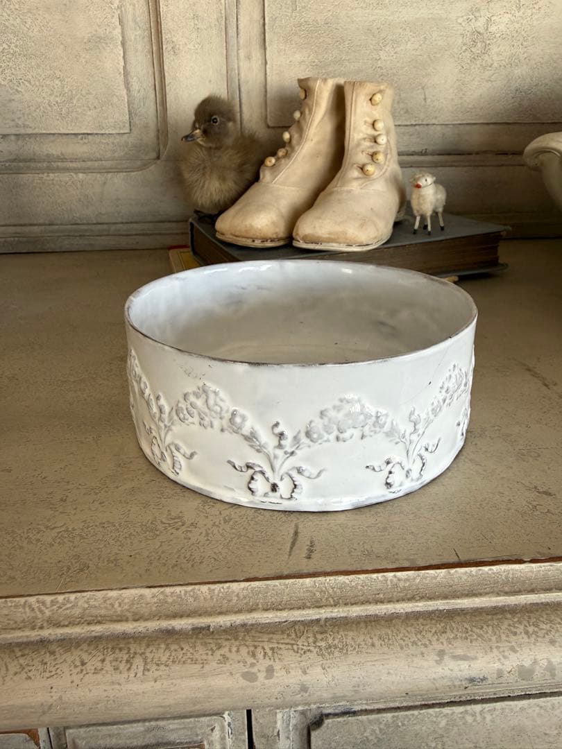 キャロンCarronフローラルボウルcouroリボンガーランド