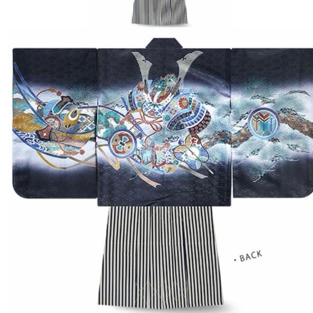 男児　袴　七五三の110cm 五歳児フルセット 5歳 7歳 卒業 卒園 男の子