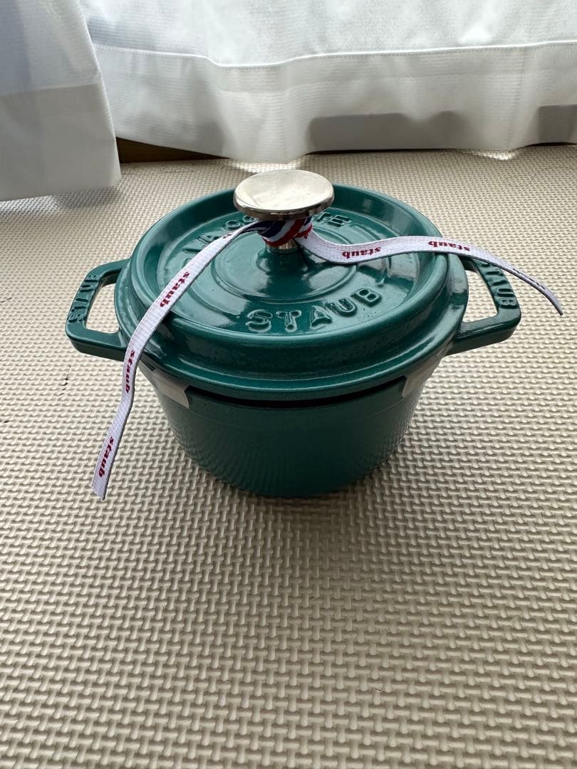 STAUB　ストウブ　ピコ・ココット　ラウンド　ミント　14cm　未使用品