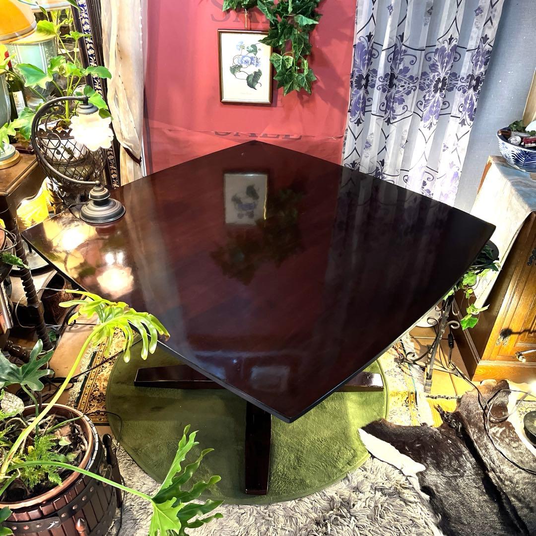 sale 1０５　ラウンドスクウェア　無垢材仕上げ　デザインレッグ