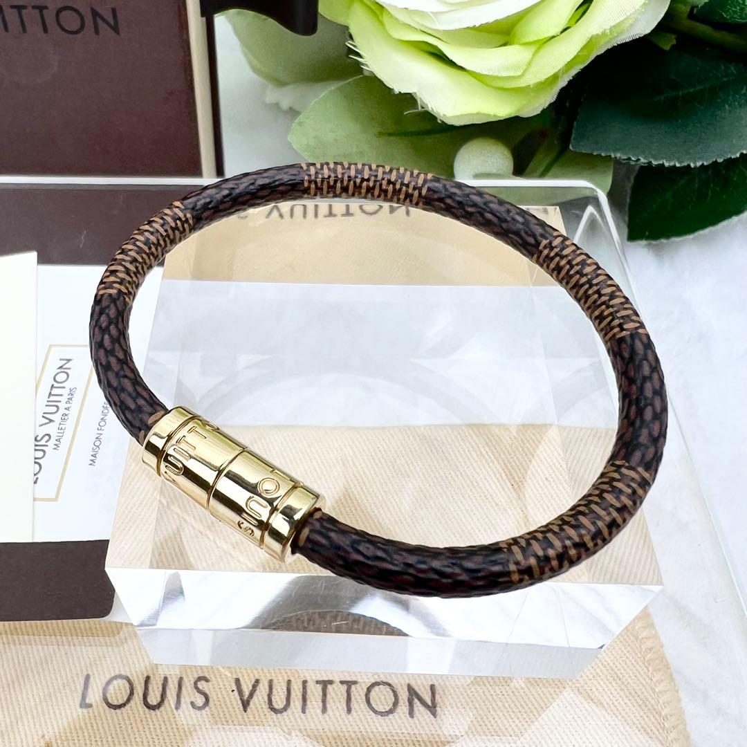 未使用✨ ルイヴィトン ブラスレ キープイット ダミエ M6139 15.5cm