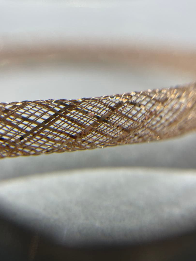 最終交渉可JA75★高級 K18PG メッシュブレスレット 2.56g