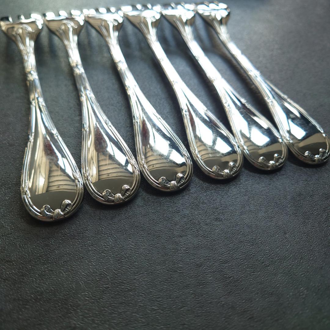 美品 クリストフル リュバン ケーキフォーク 6点