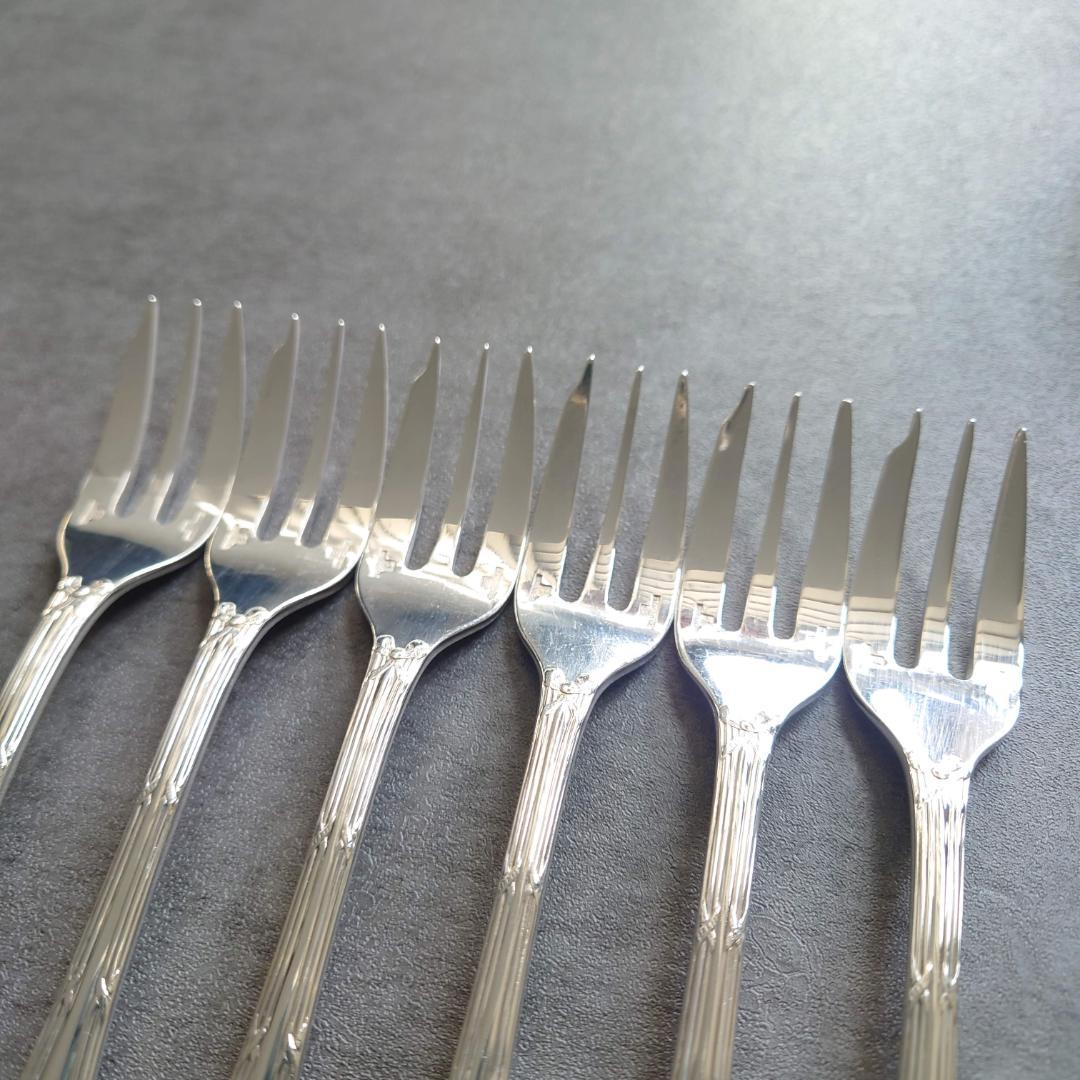 美品 クリストフル リュバン ケーキフォーク 6点
