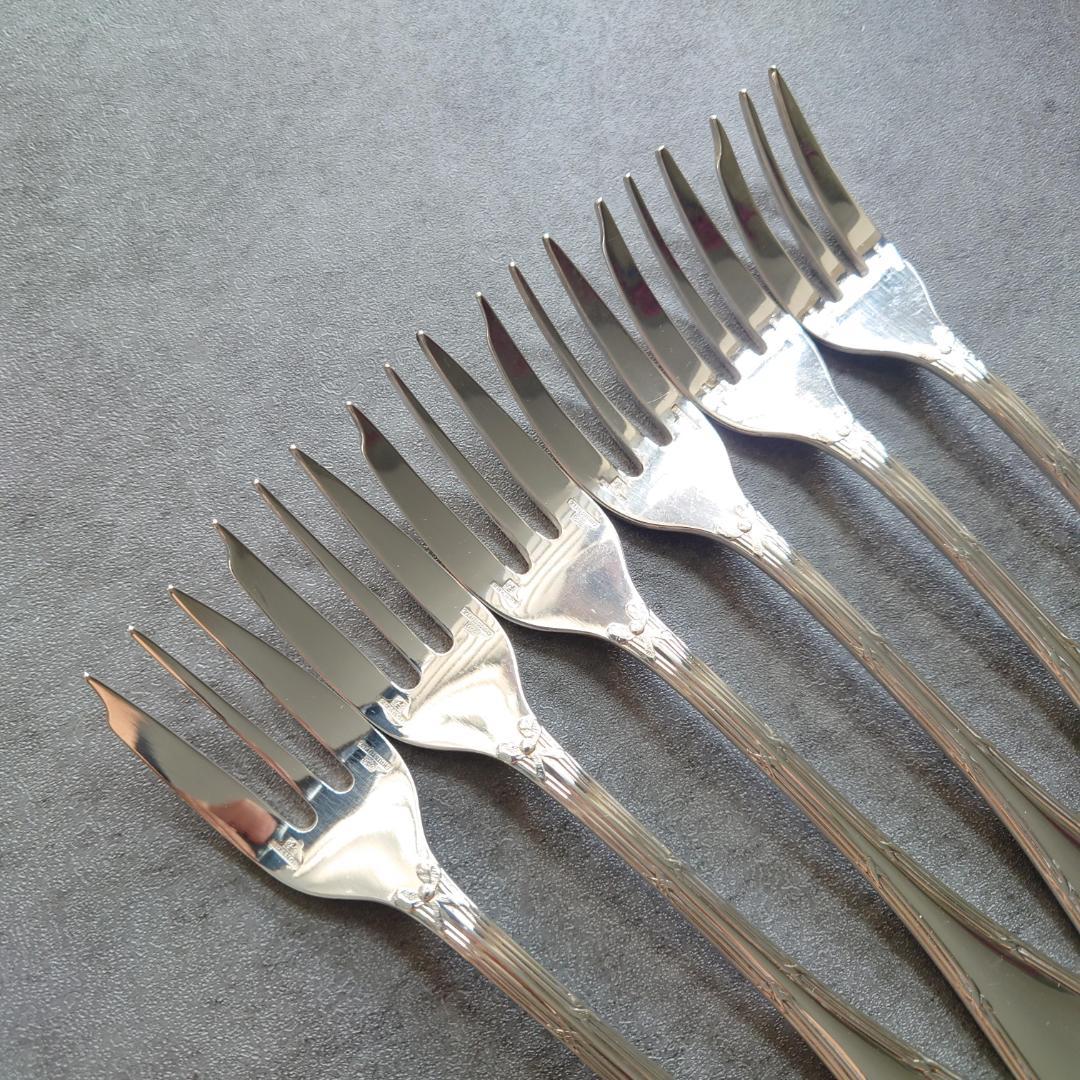 美品 クリストフル リュバン ケーキフォーク 6点