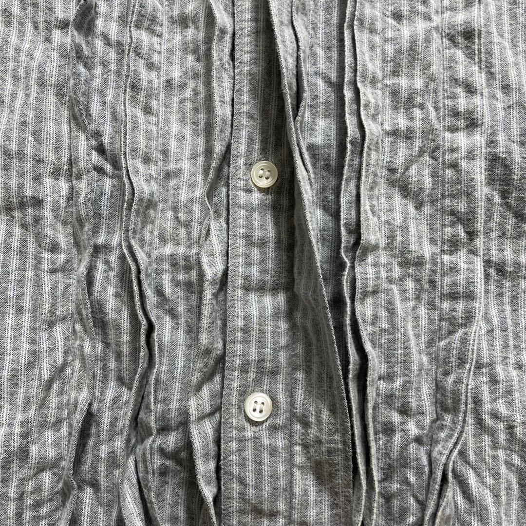 コムデギャルソンオム 田中オム 長袖シャツ ピンタック ストライプ 90s